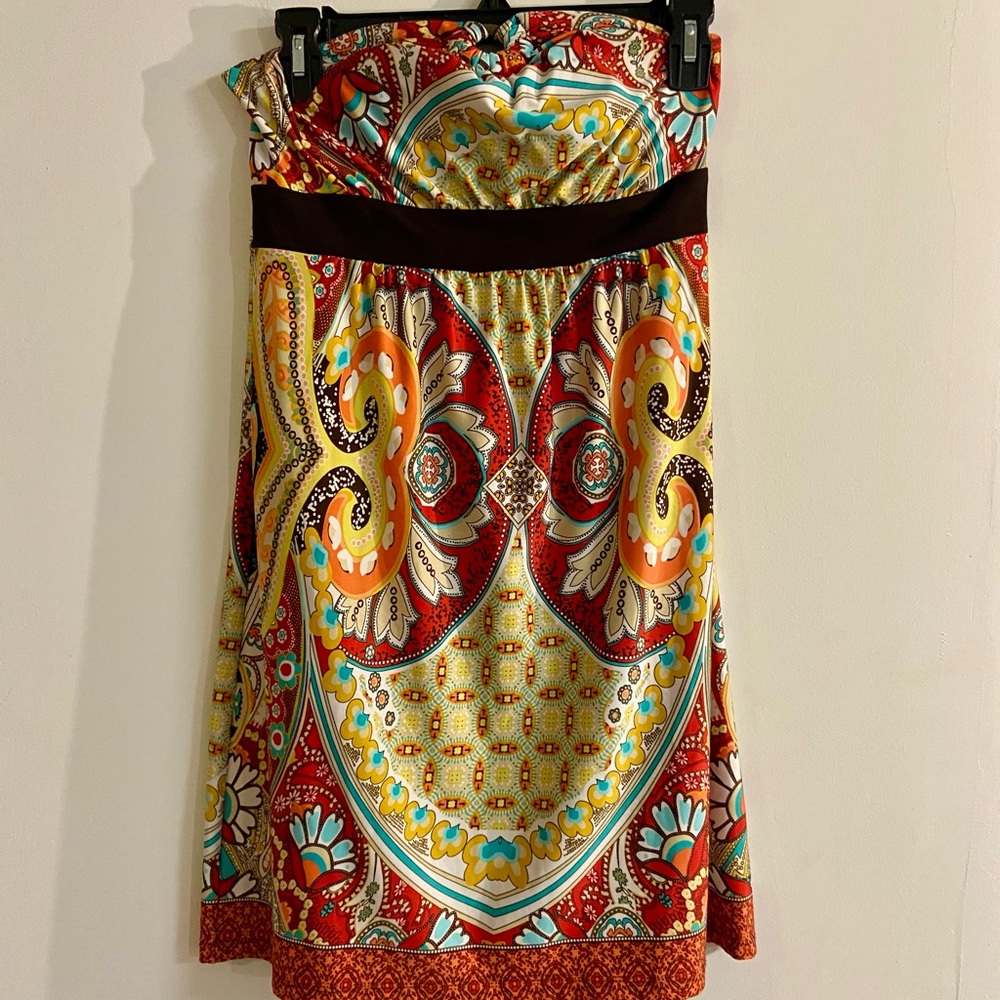 Strapless Multicolor Dress